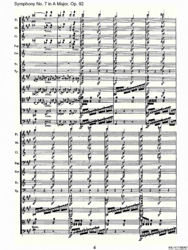 A大调第七交响曲 Op.92第一乐章