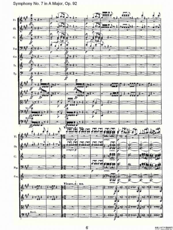 A大调第七交响曲 Op.92第一乐章