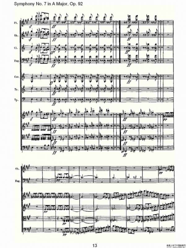 A大调第七交响曲 Op.92第一乐章
