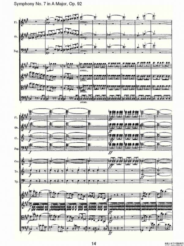 A大调第七交响曲 Op.92第一乐章
