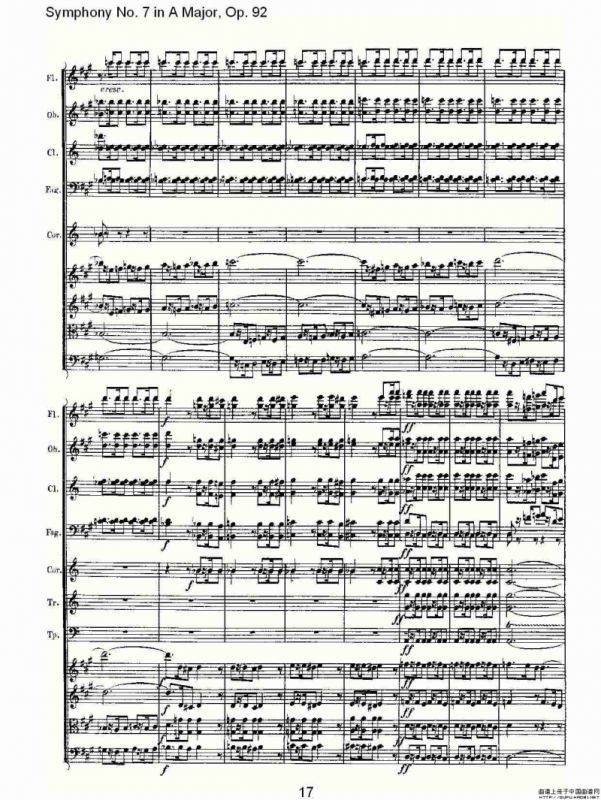 A大调第七交响曲 Op.92第一乐章