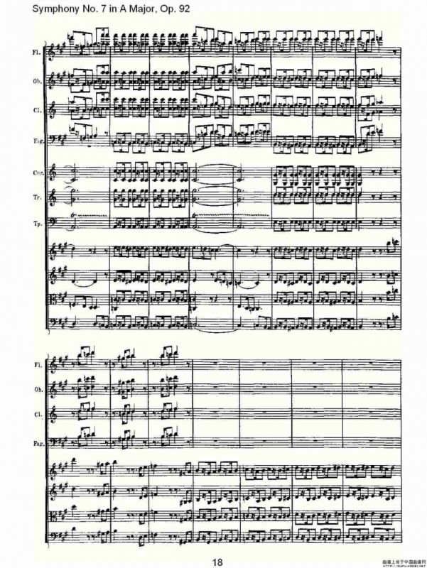 A大调第七交响曲 Op.92第一乐章