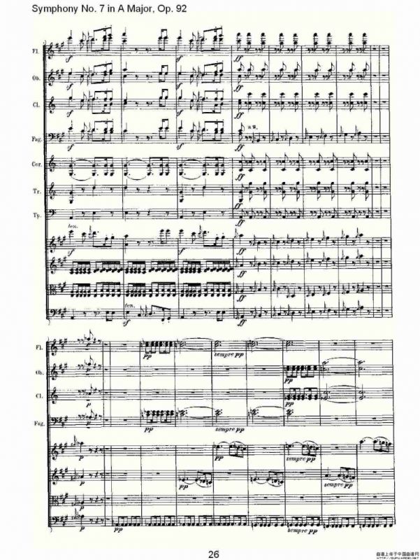 A大调第七交响曲 Op.92第一乐章