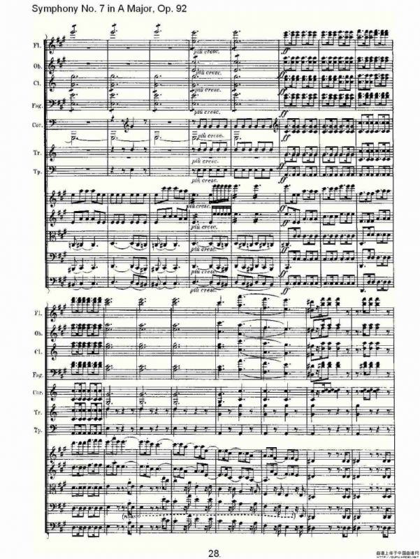 A大调第七交响曲 Op.92第一乐章