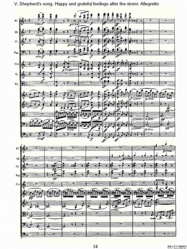 F大调第六交响曲 Op.68第五乐章（一）