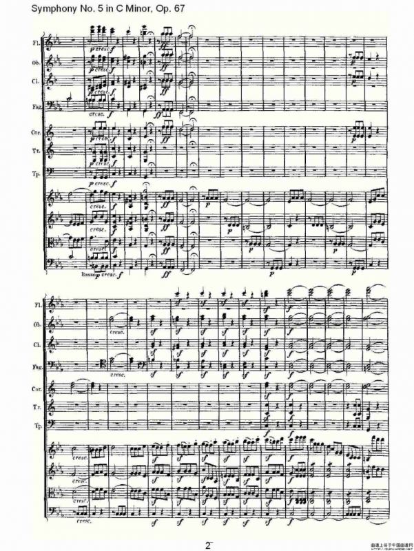 C小调第五交响曲 Op.67第一乐章