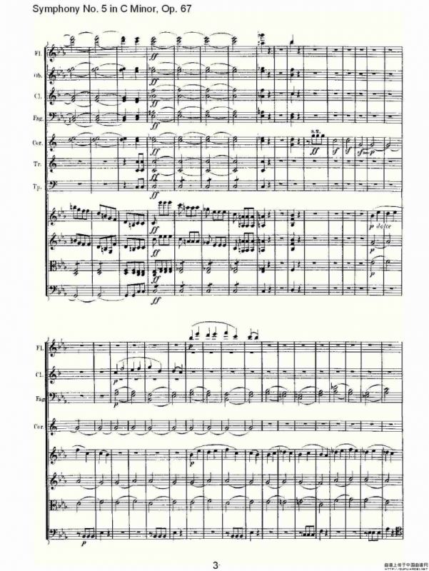 C小调第五交响曲 Op.67第一乐章
