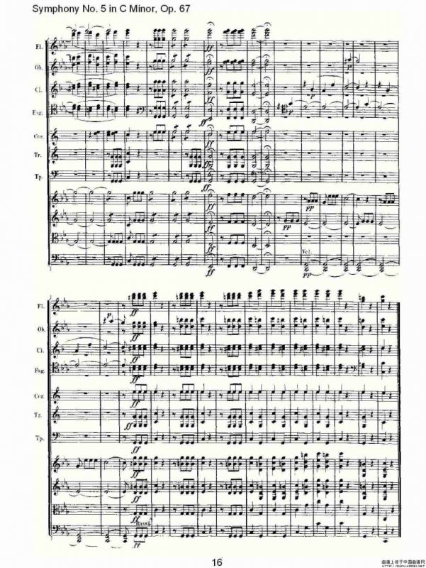C小调第五交响曲 Op.67第一乐章