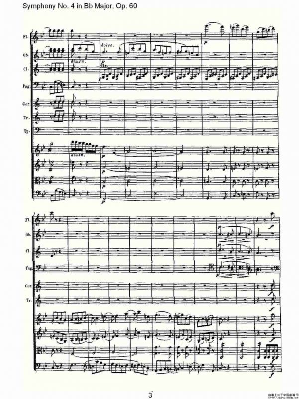 bB大调第四交响曲 Op.60第四乐章