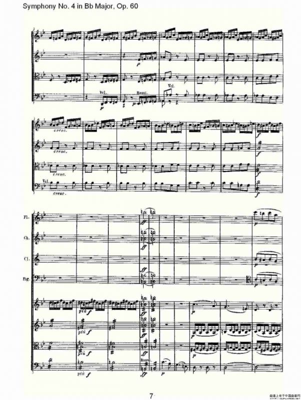 bB大调第四交响曲 Op.60第四乐章