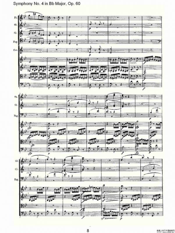 bB大调第四交响曲 Op.60第四乐章