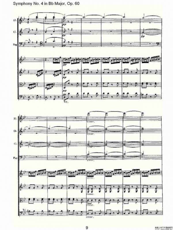 bB大调第四交响曲 Op.60第四乐章