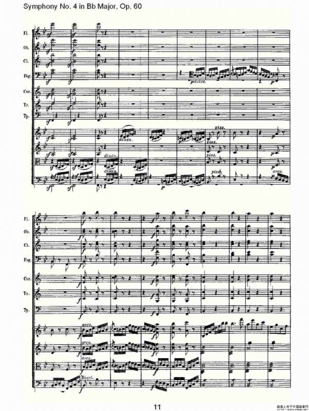 bB大调第四交响曲 Op.60第四乐章