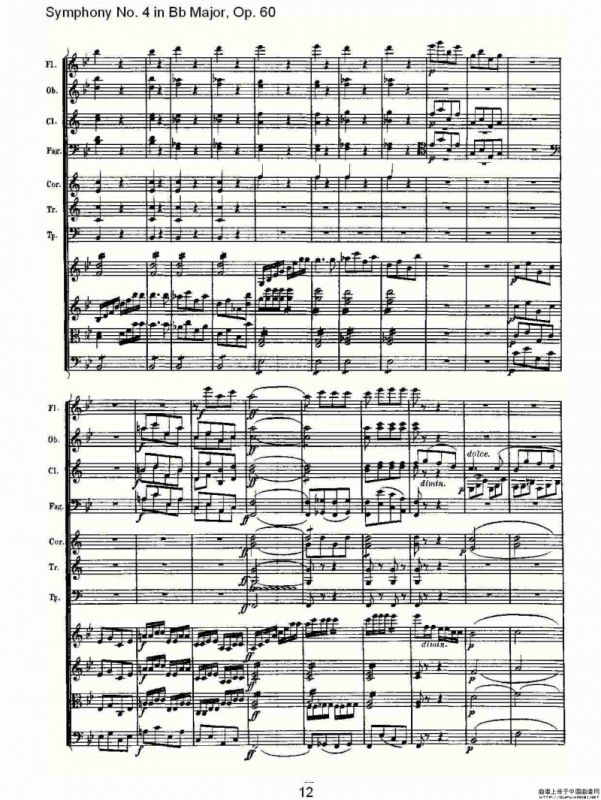 bB大调第四交响曲 Op.60第四乐章