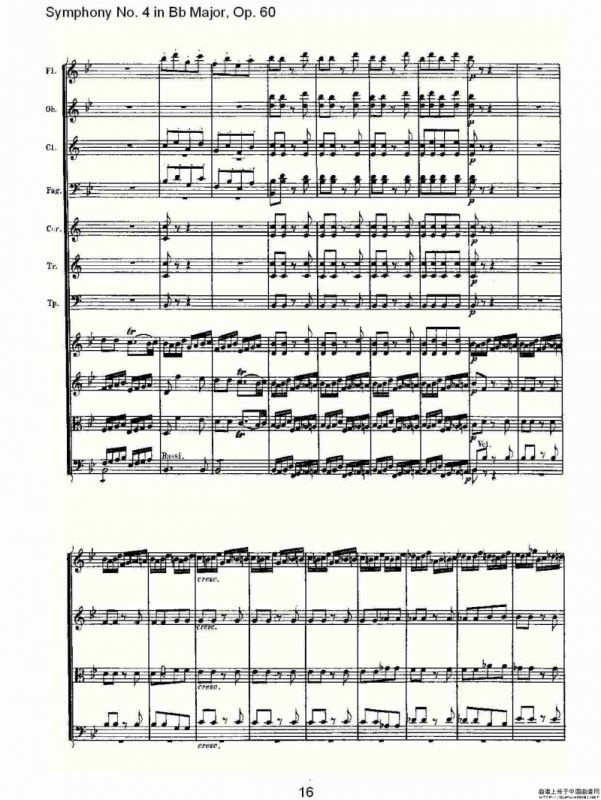 bB大调第四交响曲 Op.60第四乐章