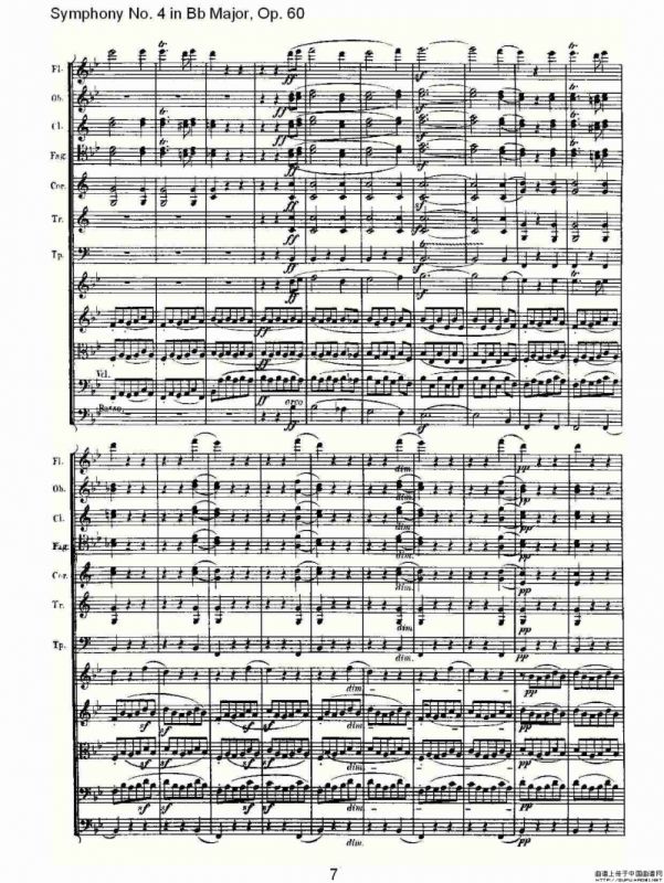 bB大调第四交响曲 Op.60）第三乐章