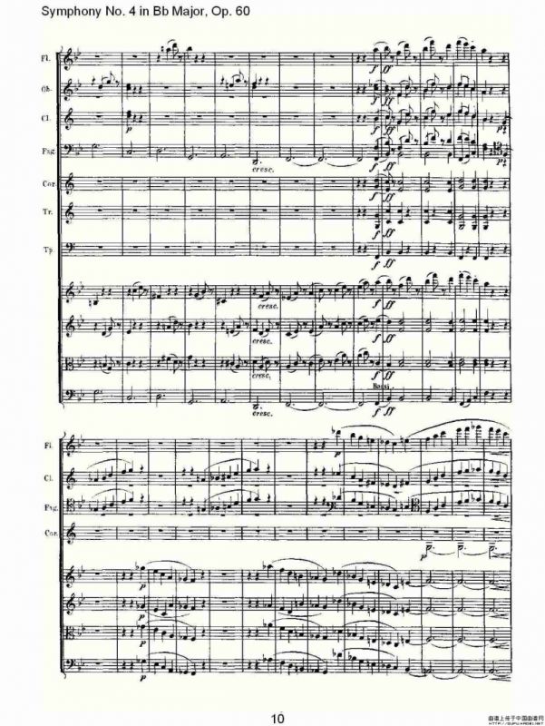 bB大调第四交响曲 Op.60）第三乐章