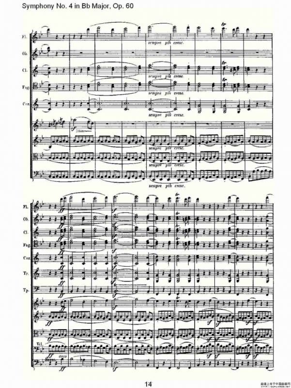 bB大调第四交响曲 Op.60）第三乐章