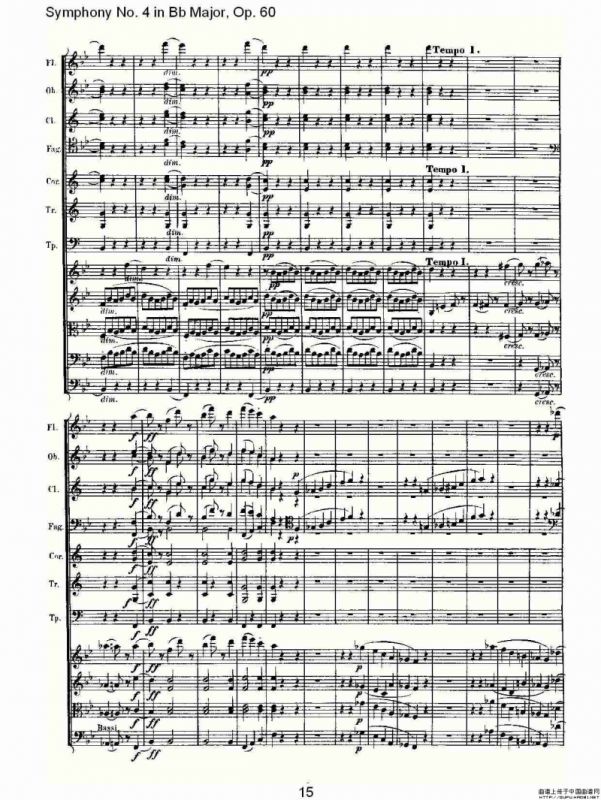 bB大调第四交响曲 Op.60）第三乐章