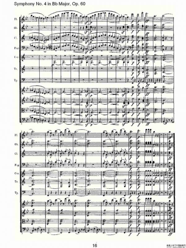 bB大调第四交响曲 Op.60）第三乐章