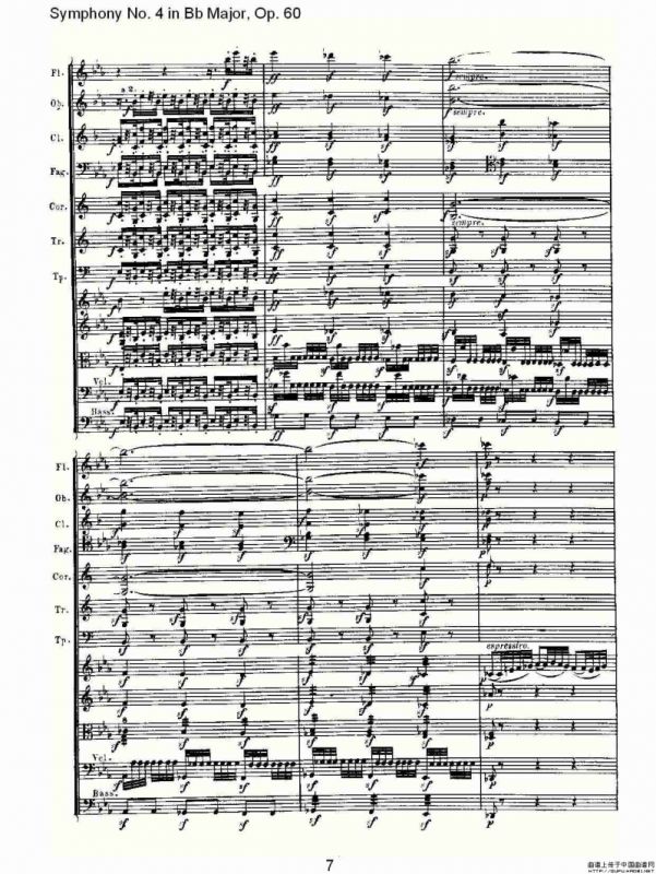 bB大调第四交响曲 Op.60第二乐章