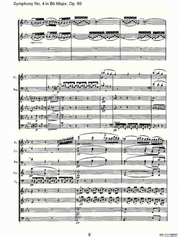 bB大调第四交响曲 Op.60第二乐章