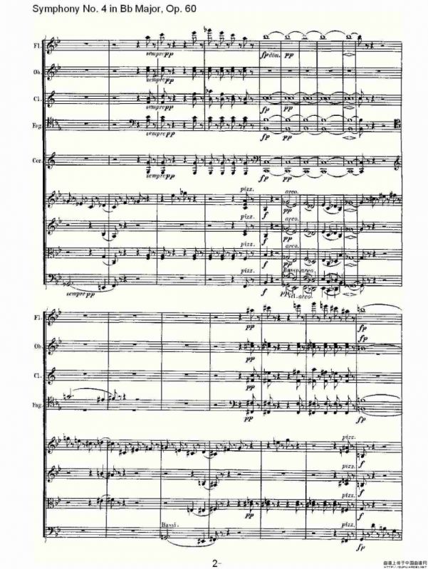 bB大调第四交响曲 Op.60第一乐章