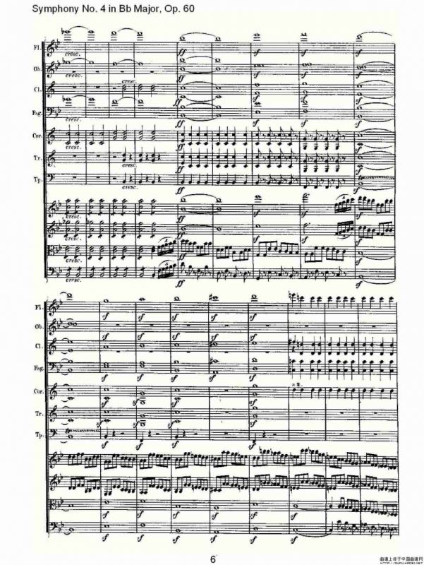bB大调第四交响曲 Op.60第一乐章