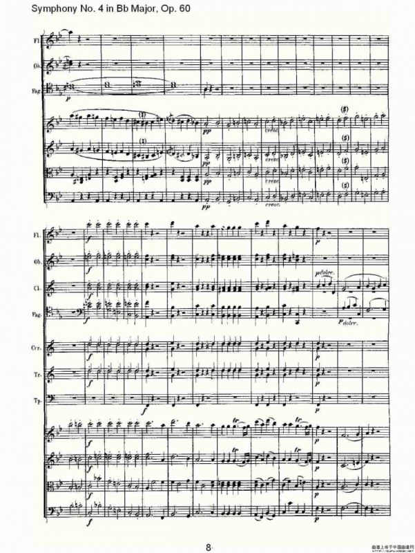bB大调第四交响曲 Op.60第一乐章