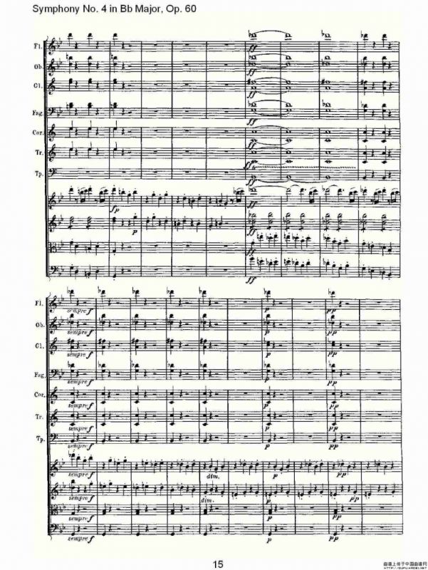 bB大调第四交响曲 Op.60第一乐章