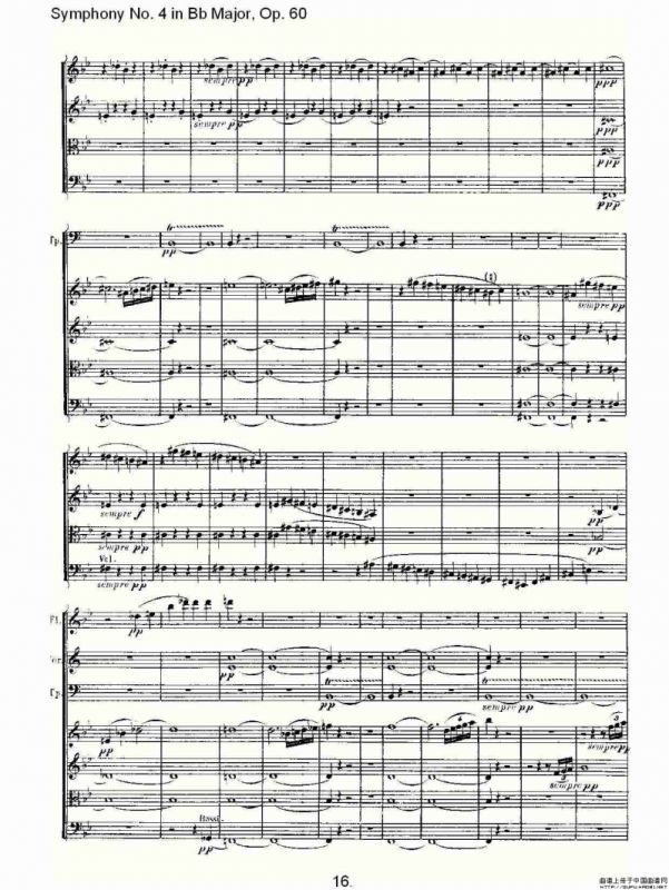 bB大调第四交响曲 Op.60第一乐章