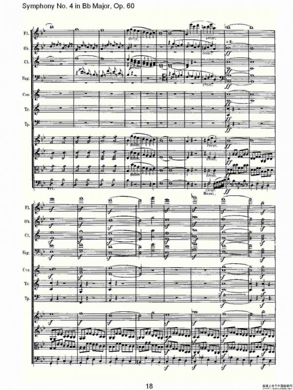 bB大调第四交响曲 Op.60第一乐章