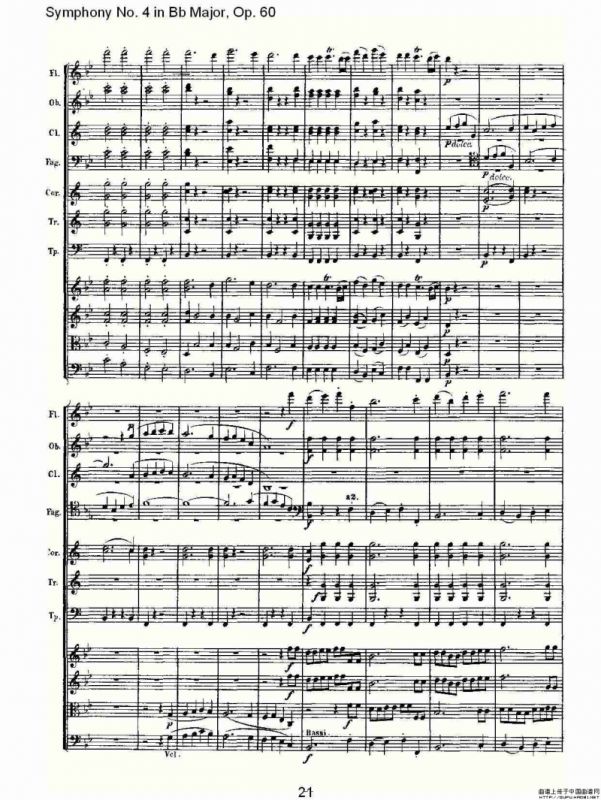 bB大调第四交响曲 Op.60第一乐章