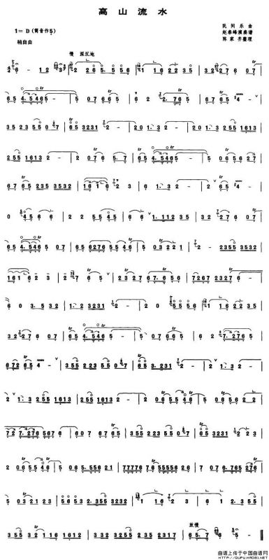 高山流水（唢呐谱）