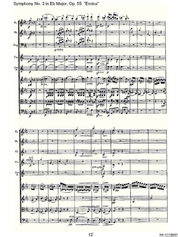 英雄交响曲（又名：降E大调第三交响曲)第四乐）