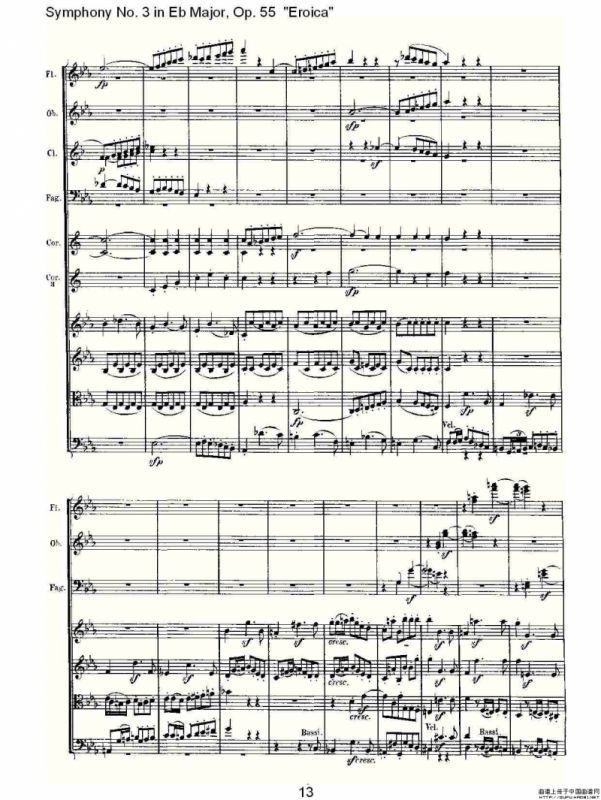 英雄交响曲（又名：降E大调第三交响曲)第一乐）