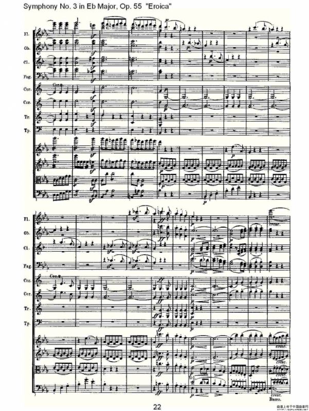 英雄交响曲（又名：降E大调第三交响曲)第一乐）