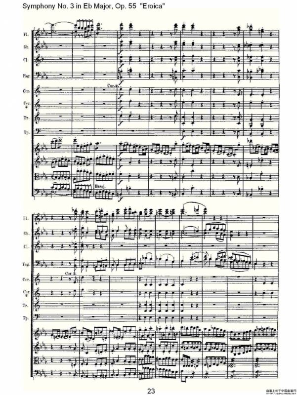 英雄交响曲（又名：降E大调第三交响曲)第一乐）
