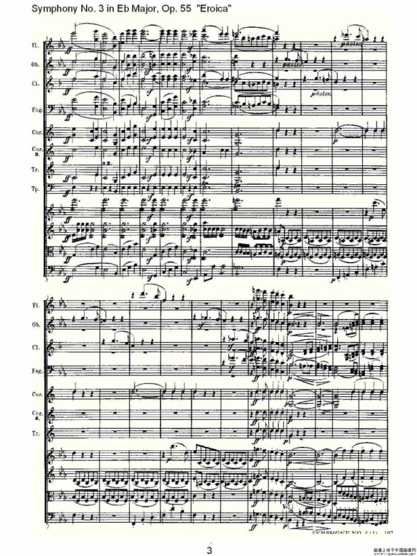 英雄交响曲（又名：降E大调第三交响曲)第一乐）
