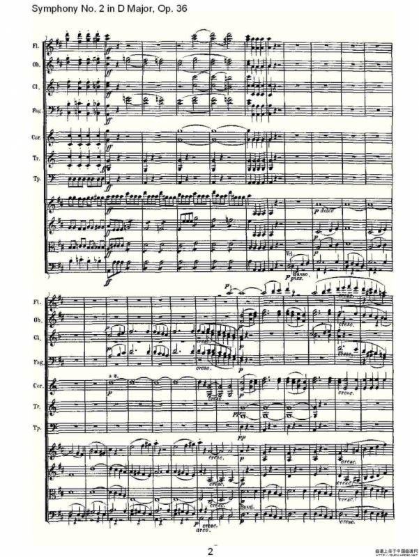 D大调第二交响曲 Op.36　第四乐章