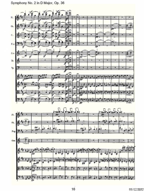 D大调第二交响曲 Op.36　第四乐章