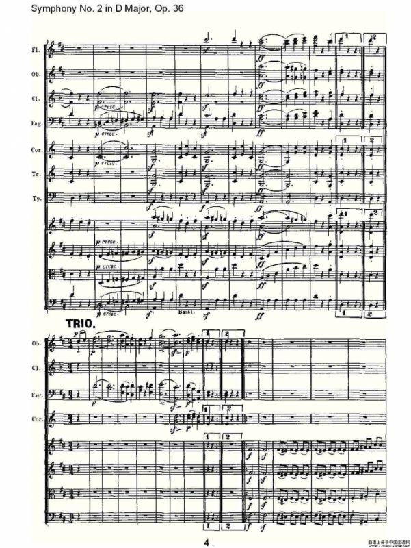 Symphony No. 2 in D Major, Op.36（D大调第二交响曲 Op.36)）