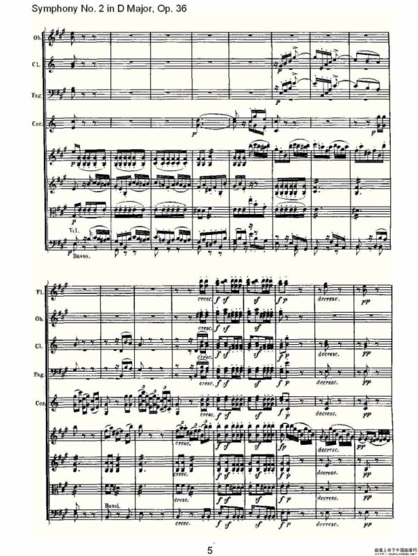 D大调第二交响曲 Op.36 第二乐章