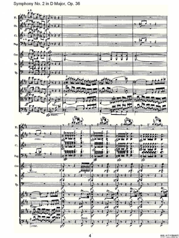Symphony No. 2 in D Major, Op. 36（D大调第二交响曲 Op. 3）