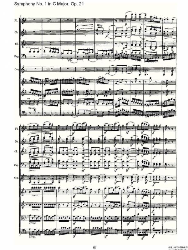 Symphony No. 1 in C Major, Op. 21（C大调第一交响曲 Op. 2）