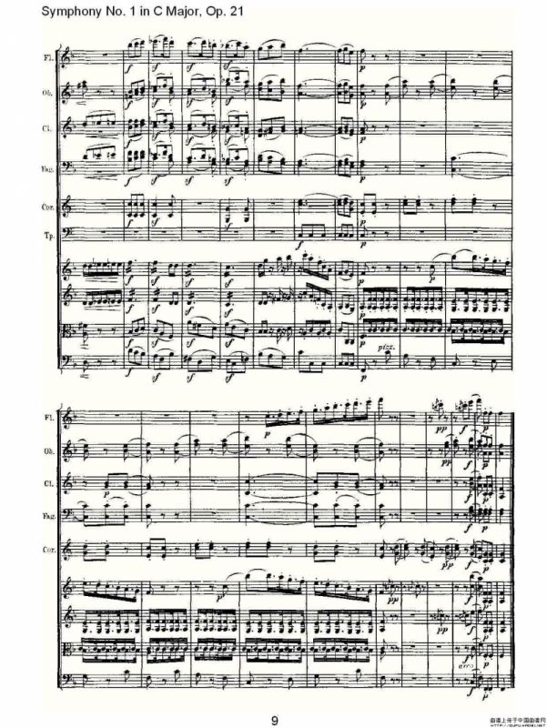 Symphony No. 1 in C Major, Op. 21（C大调第一交响曲 Op. 2）