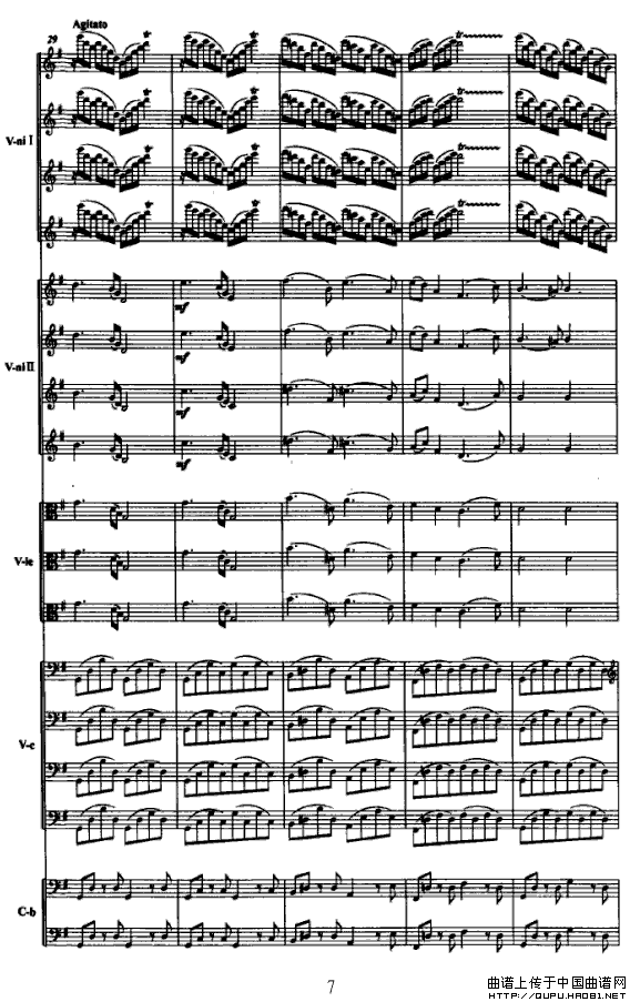 半个月亮爬上来（弦乐队+独奏小提琴+女中音）