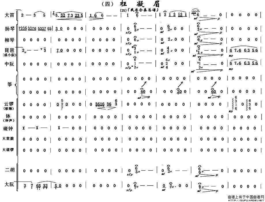 枉凝眉（民乐合奏总谱）