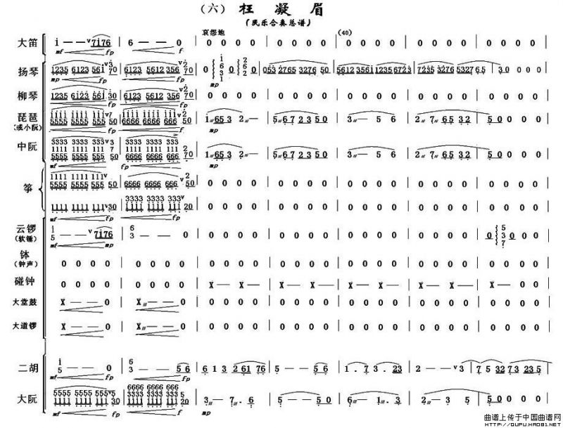 枉凝眉（民乐合奏总谱）