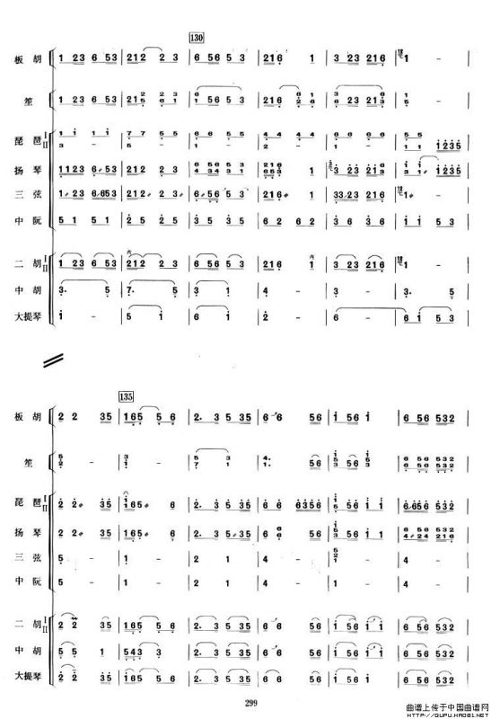 地道战（板胡独奏总谱）